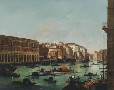 Venice, View from the Grand Canal with the Fabbriche Nuove of Rialto by Giuseppe Bernardino Bison